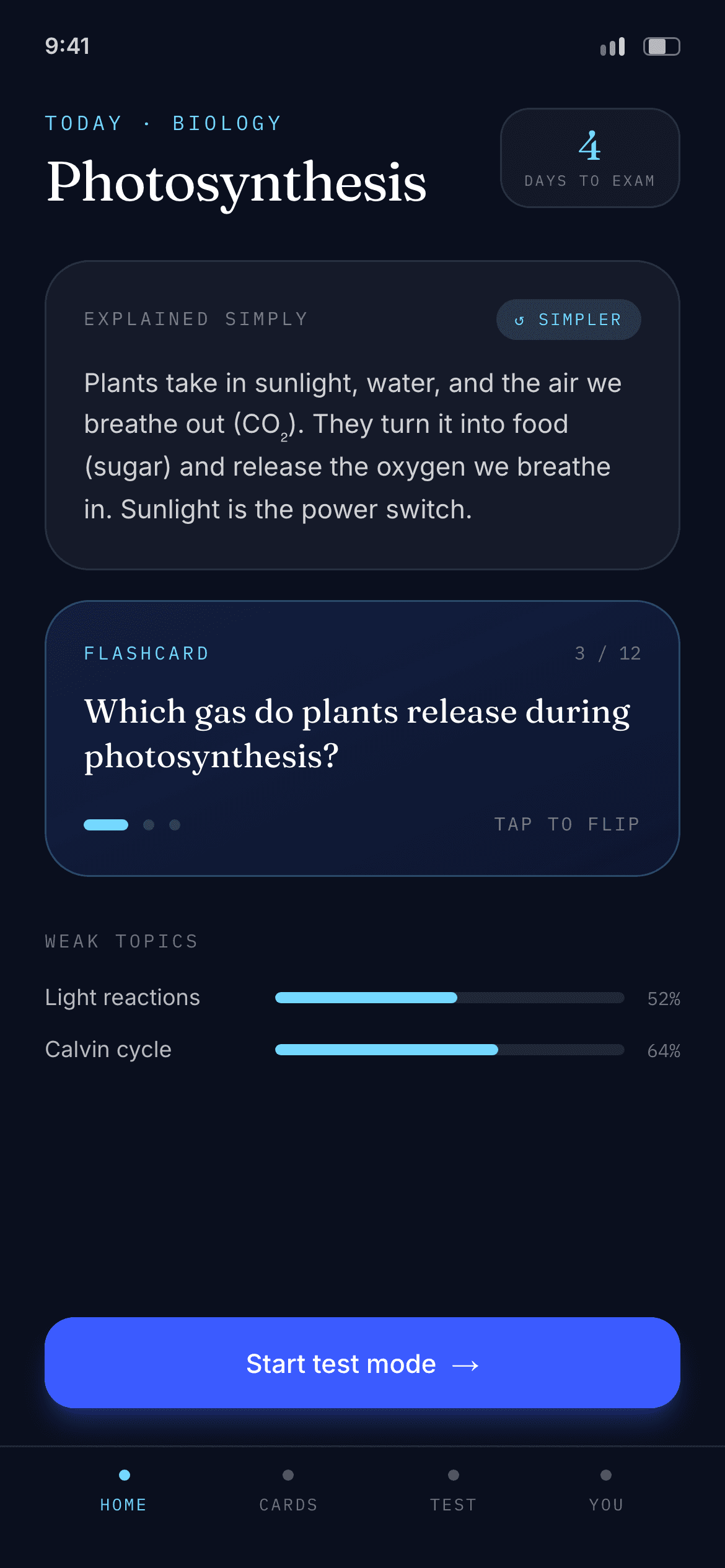 StudyFlow app screen